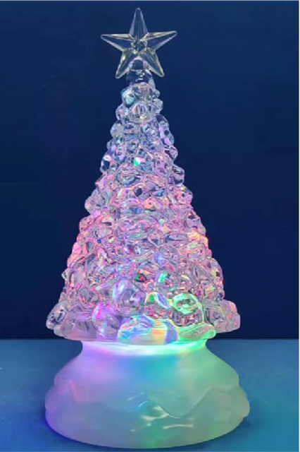 Acrylic transparent Christmas tree RGB lights