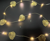 2M 20LEDs Metal Leaves String Light