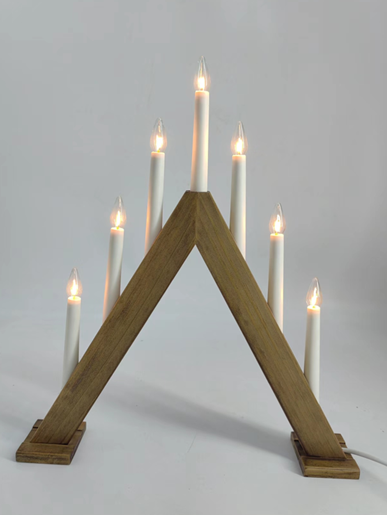 7 LEDs Wooden Candle Bridge Light 2