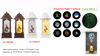 Acrylic Water globe spinner Lantern & Projector Light Three Red Birds SR - 43