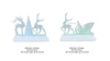 Acrylic Crystal Light Reindeers & Tree / Reindeer & Sleigh SJ - 29