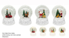 Acrylic Poly Water Snow Globe Car/Reindeer/Santa Claus&Reindeer SR - 123