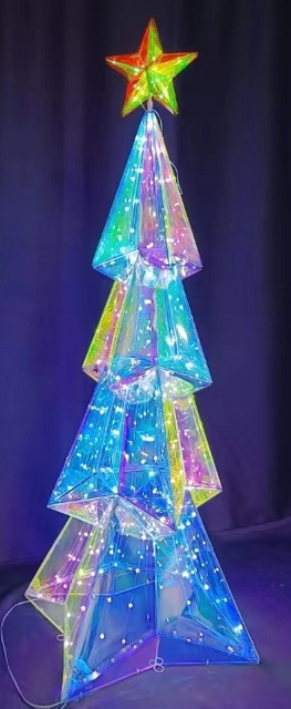 PVC Magic Color +Metal Christmas Tree Modeling Lights
