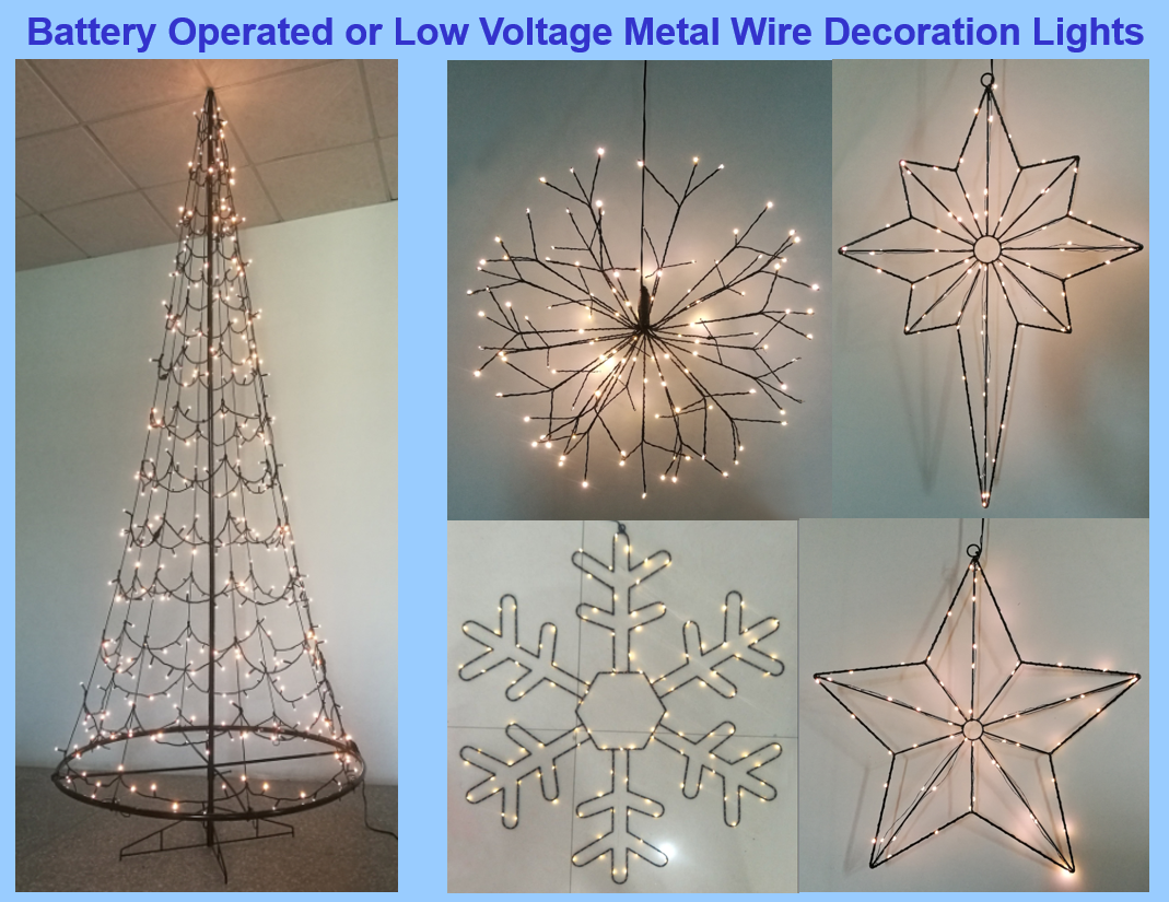 Metal wire decoration lights