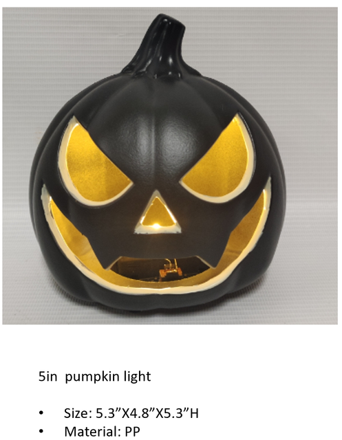 PP 5in Black Pumpkin modle light 