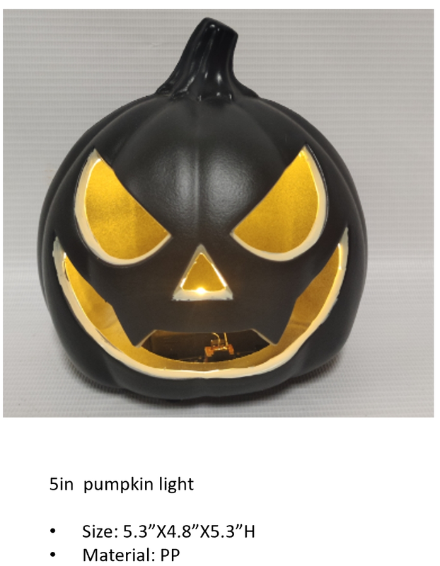PP 5in Black Pumpkin modle light 