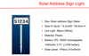 Solar LED post Light & address Sign Stake Lights