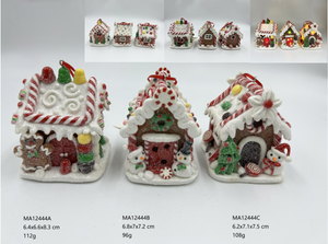 clay dough gingerbread man / Snowmen / Christmas tree with house light- 42