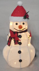 Fabric collapsible Snowman lights