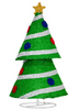 Fabric-wrap Christmas tree collapsible