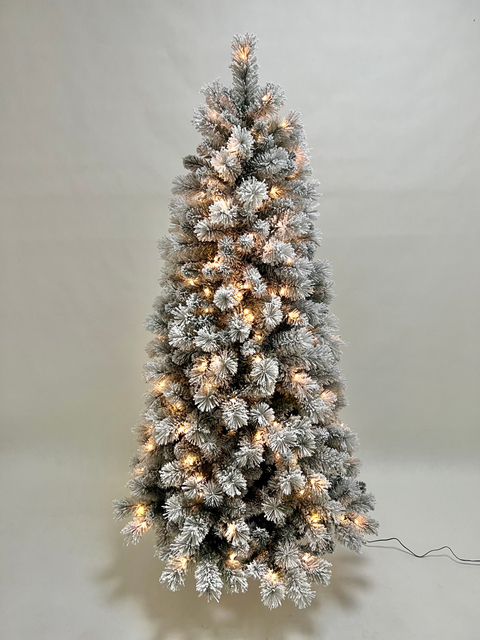 X'mas Green color+flocking Ordinary Christmas tree light - 34