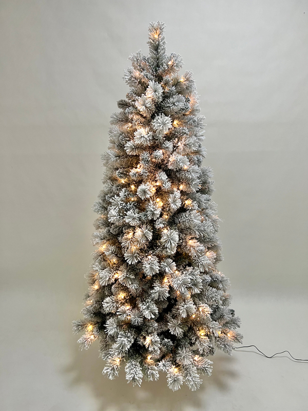 X'mas Green color+flocking Ordinary Christmas tree light - 34