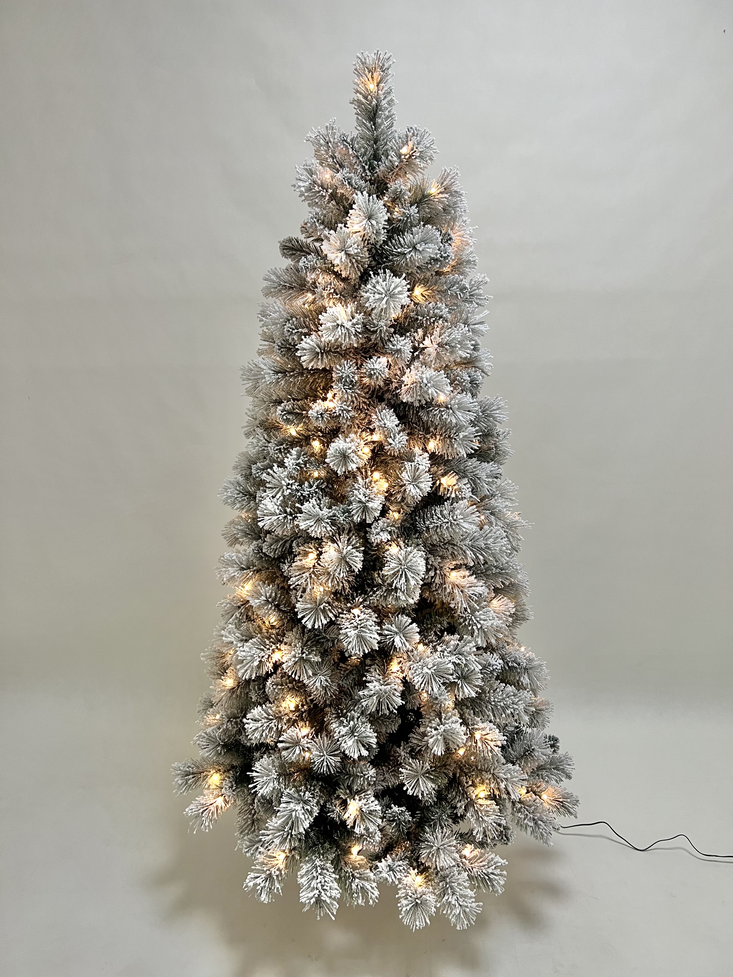 X'mas Green color+flocking Ordinary Christmas tree light - 34