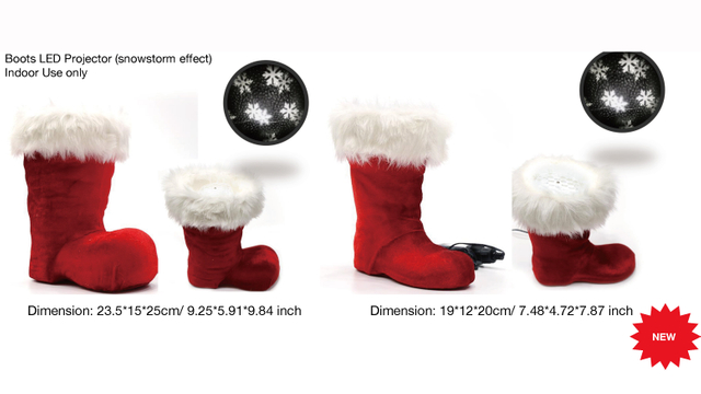 Indoor Decoration Boots LED Projector (snowstorm effect)- 38
