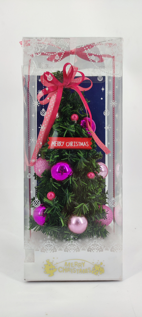 X'mas Green Mini Tree + diff col. ball/Rose belt - 24