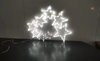 8 pcs brushed five-pointed stars with 128 white LED lights and an 8-function controller