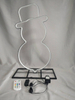 Snowman-Themed Iron Frame Color-Changing LED Light Strip - 60cm Tall x 29.5cm Wide Festive Outdoor/Indoor Decoration with Vibrant Dynamic Lighting