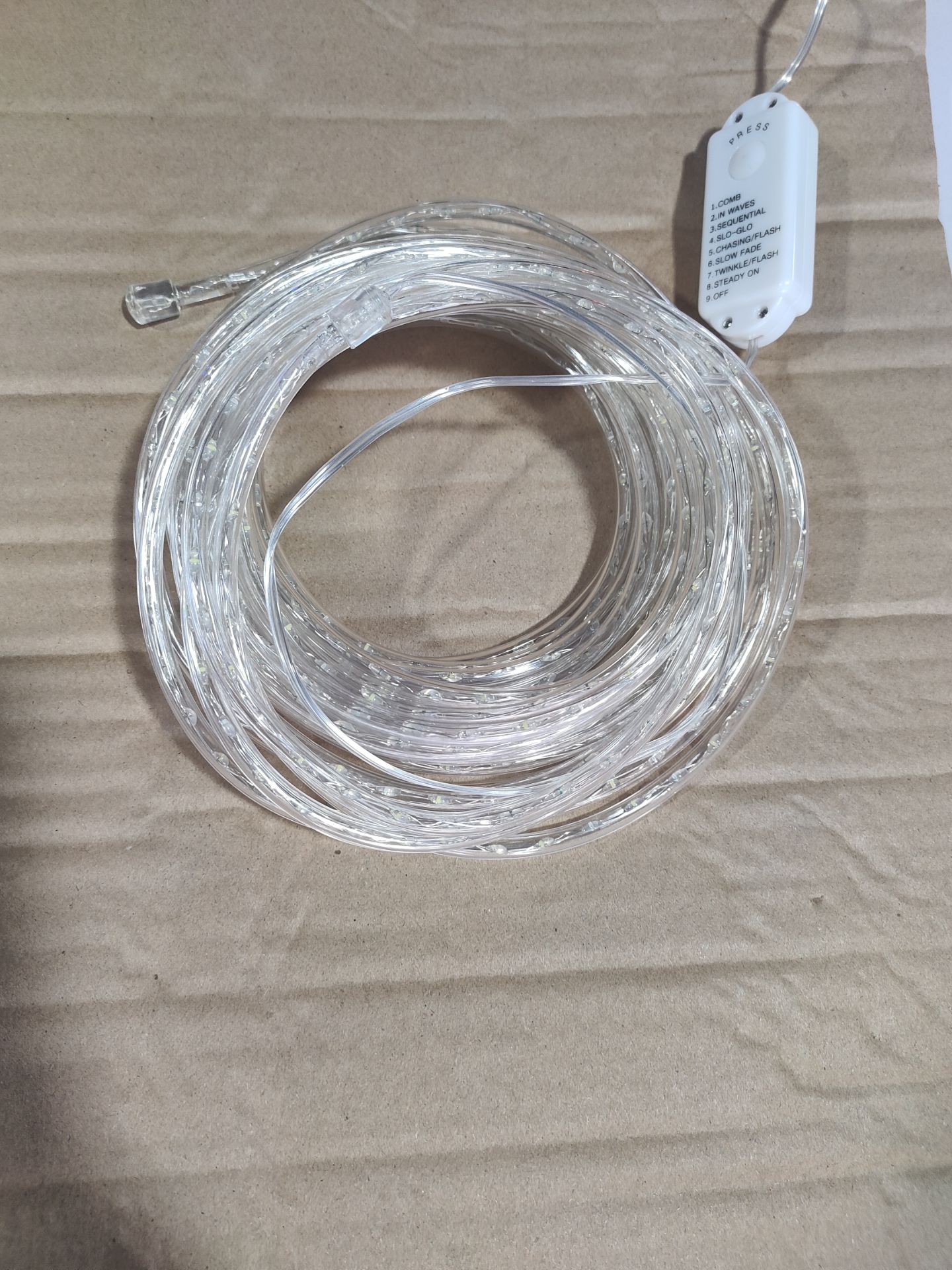10M Transparent Tube-Encased Silver Copper Wire LED String Lights - 740 Blue-White LEDs with 1.4cm Spacing for Vibrant Indoor/Outdoor Decorative Lighting