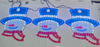 Set of 3 Aluminum-Base Snowman Decorations - Each 27×30cmH with 375 LEDs (Blue/Red/White) for Vibrant Winter & Holiday Illumination
