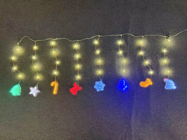 Icicle Star Curtain Tunnel LED String Lights