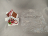 Handcrafted Christmas Santa & Gift Box Cottage Ornament with Warm White LED Light | 6.5×6×8cm Mini Illuminated Decor