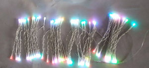 F5 Concave RGB LED String Lights | 10cm Spacing | 15 Dynamic Modes (Fade/Flash/Strobe/Chase) | USB-Powered (5V/2A Input) | 30 LEDs/5m Total Length (4.5m Lighted + 0.5m Lead Wire) | IP44 Splash-Proof |