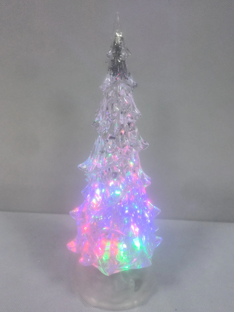 Acrylic clear Christmas tree with stars 2