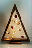 Star Light String & Wood Triangle Lamp