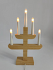 5 LEDs Wooden Candle Bridge Light 1