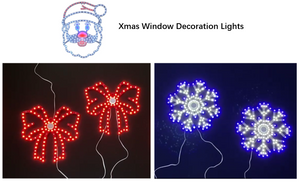 Xmas windows decoration lights 