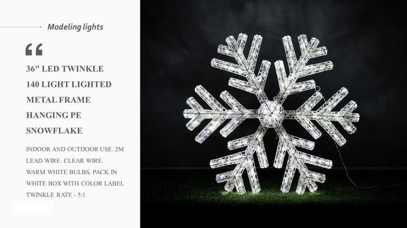 Metal Frame Hanging Pe Snowflake