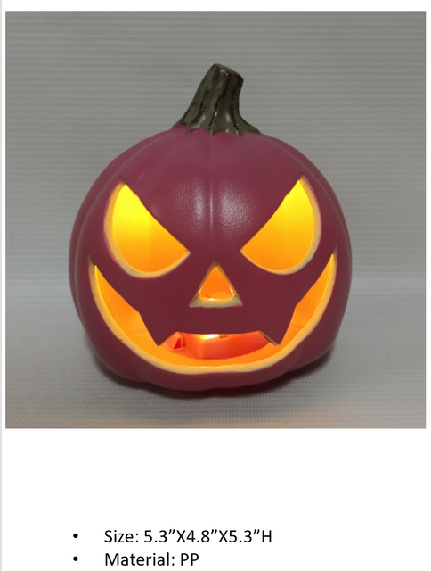 PP 5in Purple col. Pumpkin modle light