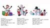 6FT,7FT,9.5FT L Snowman Inflatable Lights