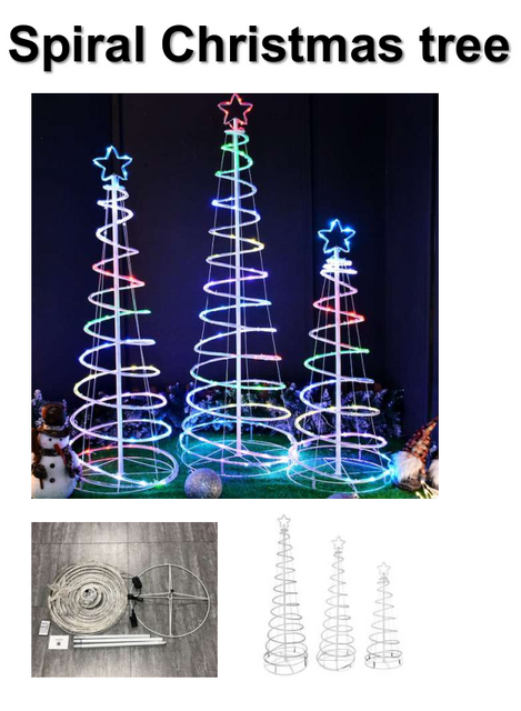 Spiral Xmas tree light