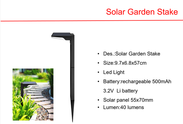Solar LED Garden Stake & DiamondWall LED Lights