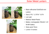 Solar LED Cap Post Light & mini Lantern Lights