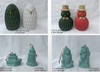 porcelain white / red candle light- 7