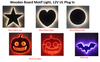 Wooden Circle/ Star/ Xmas Tree with LED Light