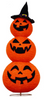 Fabric-wrap 3pcs Pumpkin collapsible lights