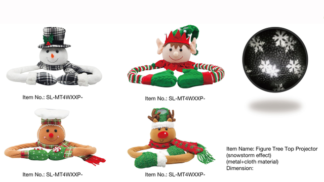 Indoor Decoration Figure Tree Top Proiector- 41