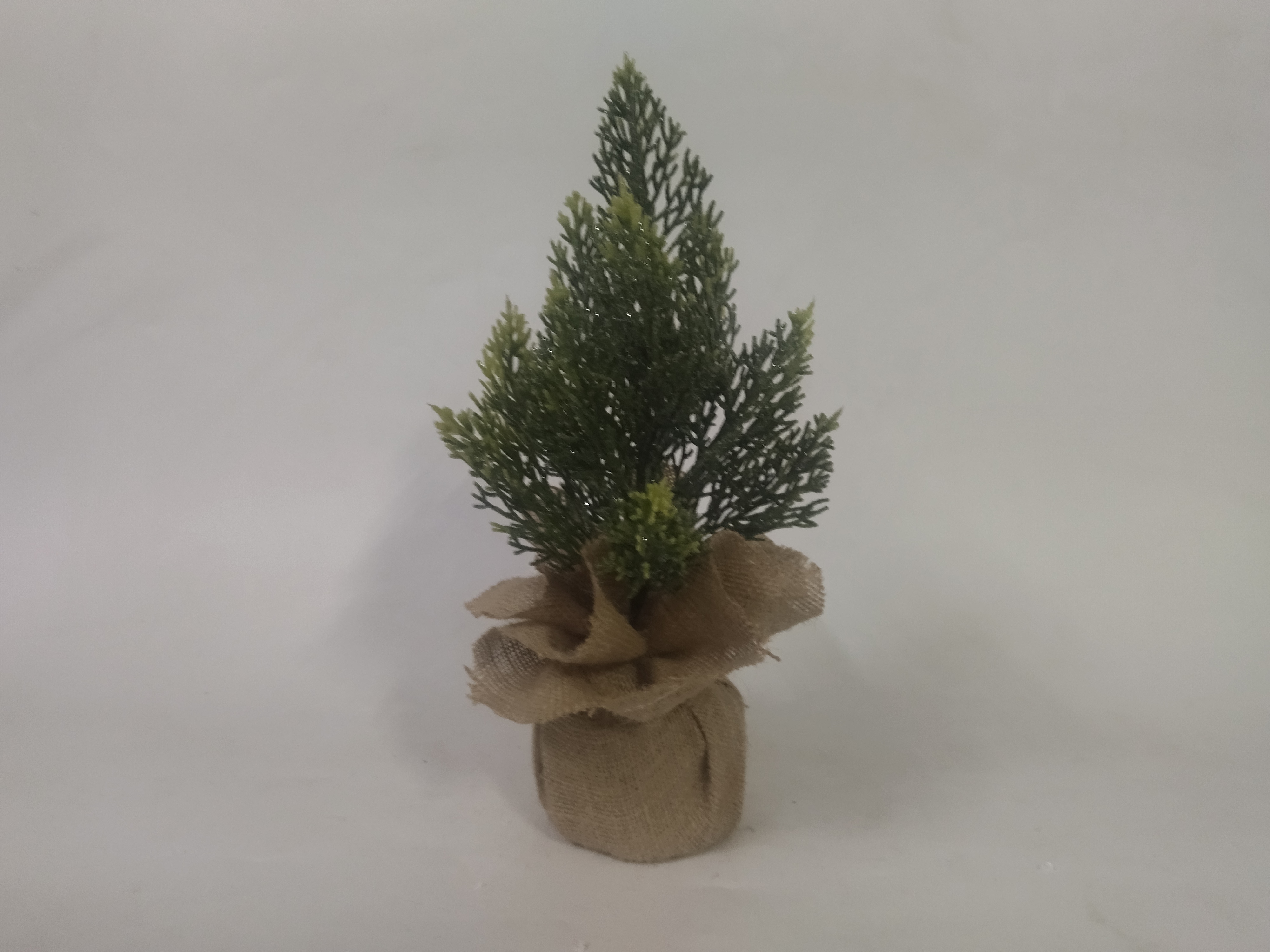 X'mas Green Mini Tree  with fabric basin - 31