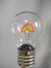Rainbow-Shaped PET Light Bulb with Type-C Rechargeable Battery, Portable Decorative LED Lamp
