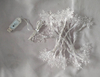 PS Snowflake F5 String Lights with 30 LED Bulbs (9cm Spacing), Clear Plastic Snowflake Design for Holiday/Festival Decorations