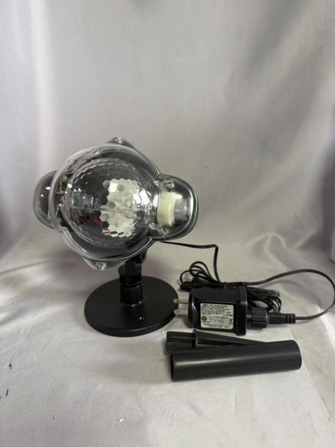 4-LED Adjustable Projection Spotlight - 10-15M Long-Distance Beam with Focused Lighting for Outdoor/Indoor Decorative or Security Illumination