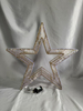 60cm Iron-Frame 5-Point Star Tube Light with 580 Warm White LEDs & Twinkling Bulbs - Dynamic Starburst Illumination for Indoor/Outdoor Festive Decor