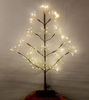 Half-Tree LED Light, 61cm Tall with 180 Warm White Lights, Includes Sturdy Base