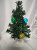 40cm Green Fiber Optic Christmas Tree | 35 Flexible Branches with 6-Ball Fiber Tips | Mini RGB Rotating Base (12 LEDs, 7 Light Modes) | Built-in Music Player