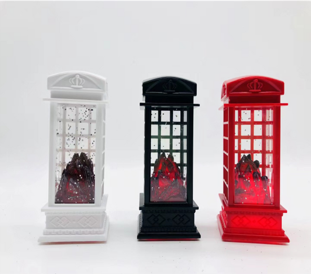 Acrylic phone booth water light Burning charcoal