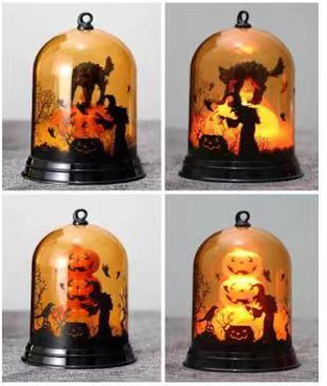 Acrylic Halloween light with clear cover