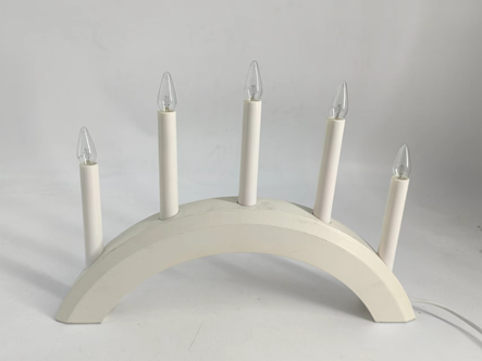 5 LEDs Wooden Candle Bridge Light 2